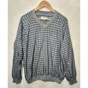 Penguin‎ Men's Golf Rain Resistant Performance Outerwear VNeck Shirt Plaid XL